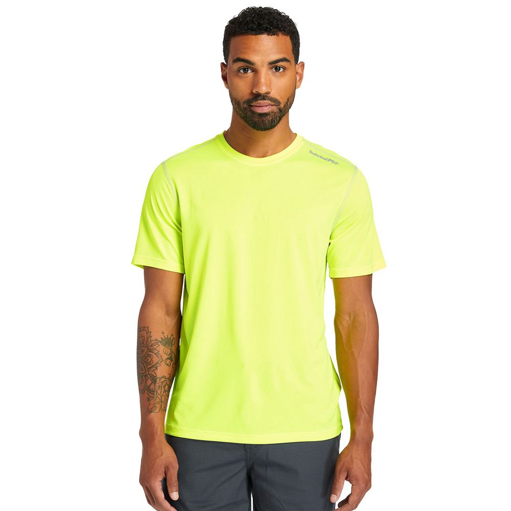 Camisetas Timberland Hombre Pro® Wicking Good Sport Short Sleeve Verde - Chile JFQ-908352